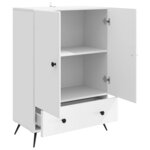 vidaXL Buffet Blanc 66 x 34 5 x 95 cm Bois d'ingénierie