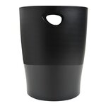 Corbeille-à-papier Ecobin Ecoblack 15L - Noir x 8 EXACOMPTA