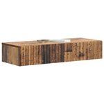 vidaXL Table d'appoint murale Bois ancien 87 5 x 34 5 x 17 cm