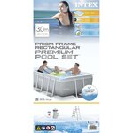 Intex ensemble de piscine prism frame rectangulaire 300x175x80 cm
