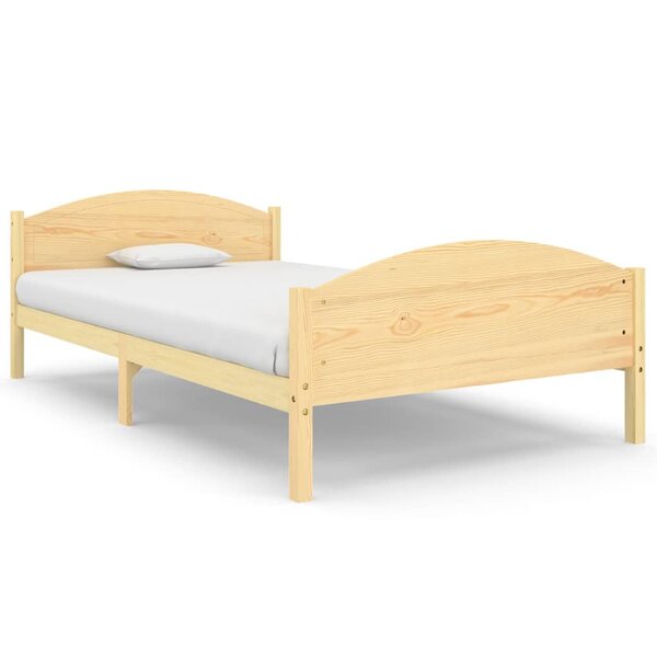 vidaXL Cadre de lit Bois de pin massif 120x200 cm