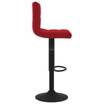 vidaXL Tabourets de bar lot de 2 rouge bordeaux velours