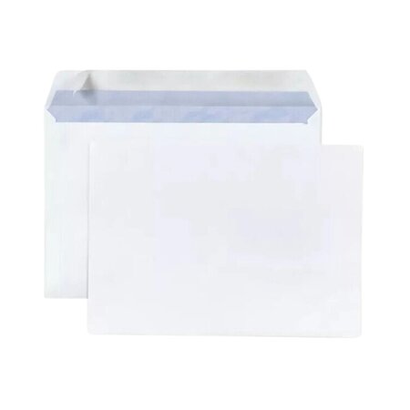 25 enveloppes blanches en papier 80 g - 16 2 x 22 9 cm