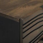 vidaXL Cabinet de chevet Noyer 40 x 33 x 46 cm Bois d'acacia massif