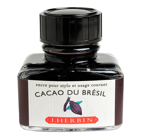 Encre traditionnelle à stylo en flacon 'D' 30ml Cacao du brésil HERBIN