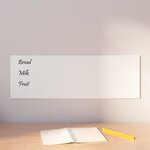 vidaXL Tableau noir magnétique mural Blanc 60x20 cm Verre trempé