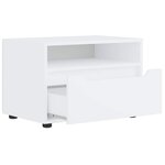 vidaXL Meuble TV VISNES blanc 60x40x38 cm bois d'ingénierie