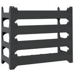 vidaXL Casier à vin pour 24 bouteilles PP empilable