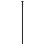 vidaXL Tête de lit métal noir 100 cm