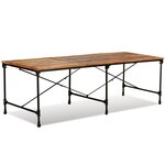 vidaXL Table de salle à manger Bois de récupération massif 240 cm