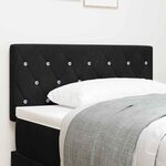 vidaXL Tête de Lit LED avec des lumières à LED Noir 100 cm Velours