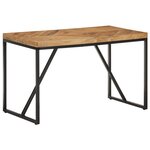 vidaXL Table à manger 120x60x76 cm Bois massif d'acacia et de manguier