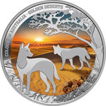 Monnaie GOLDEN DESERTS Colours of Australia 1 Oz Argent 1$ Niue 2026 (PRÉCOMMANDE)
