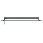 vidaXL Auvent Rétractable Vert et jaune 500x300 cm tissu