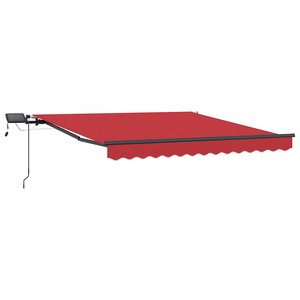 vidaXL Auvent Rétractable Rouge 300 x 250 cm tissu