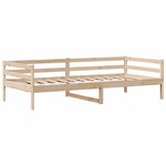 vidaXL Lit de jour avec tiroirs sans matelas 90x200 cm bois massif