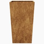 vidaXL Jardinières 2 Pièces 45x45x75 cm acier corten