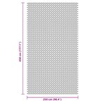 vidaXL Tapis de sol de camping bleu 4 5x2 5 m