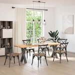 vidaXL Pieds de table à manger en forme de X 2 pièces Anthracite 50 x (72-73) cm Acier