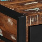 vidaXL Table console multicolore 100x35x75 cm bois massif récupération