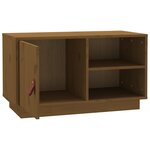vidaXL Meuble TV Marron miel 70x34x40 cm Bois de pin massif