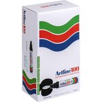 Marqueur '100' permanent indélébile pointe biseautée 7 5 & 12 mm vert x 6 ARTLINE