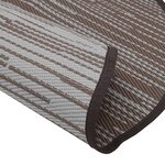 vidaXL Tapis d'extérieur marron Ø120 cm PP