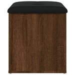 vidaXL Banc de rangement chêne marron 42x42x45 cm bois d'ingénierie