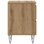 vidaXL Cabinet de chevet 2 Pièces chêne artisanal 40 x 35 x 50 cm