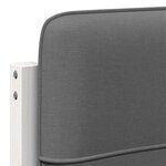 vidaXL Tête de lit capitonnée Blanc et gris clair 90 cm Pin massif