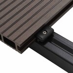 vidaXL Planche de terrasse 78 Pièces Marron foncé WPC