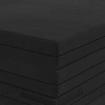 vidaXL Canapé-lit pliable 140 x 67 x 45 cm Noir