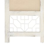 vidaXL Cloison de séparation 6 panneaux Crème 210x165 cm Tissu