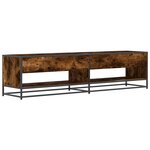 vidaXL Meuble TV chêne fumé 180 5x40x46 cm bois d'ingénierie