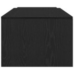 vidaXL Table basse Chêne noir 150 x 50 x 35 cm Bois d'ingénierie