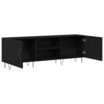 vidaXL Meuble TV Chêne noir 150 x 30 x 50 cm Bois d'ingénierie