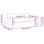 vidaXL Canapé pour enfants crème 90x53x30 cm similicuir