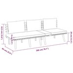 vidaXL Salon de jardin 4 Pièces avec coussins Bois d'acacia solide