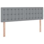 vidaXL Lit avec rangement et matelas Gris clair 140 x 200 cm