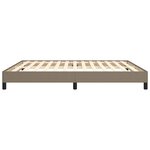 vidaXL Cadre de lit sans matelas taupe 160x200 cm tissu