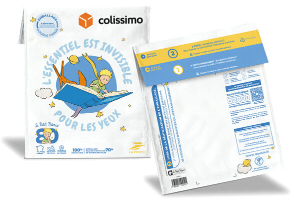 Colissimo Prêt-à-Envoyer France - Pochette souple double usage 1 kg - Petit Prince