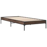 vidaXL Cadre de lit sans matelas chêne marron 90x200 cm