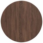 vidaXL Plateau de table Chêne marron 60 x 60 x 1 5 cm