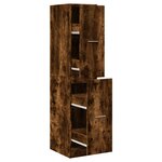 vidaXL Armoire d'apothicaire chêne fumé 30x41x144 5 cm bois ingénierie