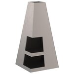 vidaXL Braise Marron 50 x 50 x 100 cm Acier