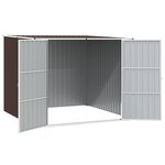 vidaXL Abri de jardin Marrron 195x198x159 cm Acier galvanisé