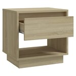 vidaXL Tables de chevet 2 Pièces Chêne sonoma 45x34x44 cm Bois ingénierie