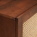 vidaXL Cabinet de chevet Marron 40 x 33 5 x 46 cm Bois d'acacia massif