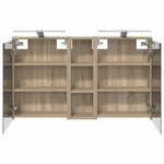 vidaXL Ensemble de Meubles de Salle de Bain 3 Pièces 106 x 16 x 62 5 cm