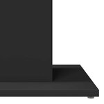 vidaXL Table de bistro Noir 60x60x75 cm Bois d'ingénierie